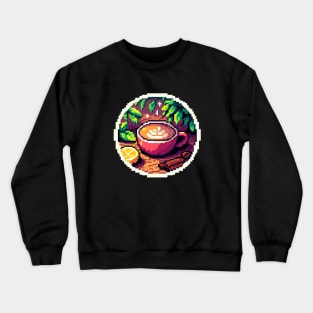 Coffee Vintage Circle Art Retro Established Crewneck Sweatshirt